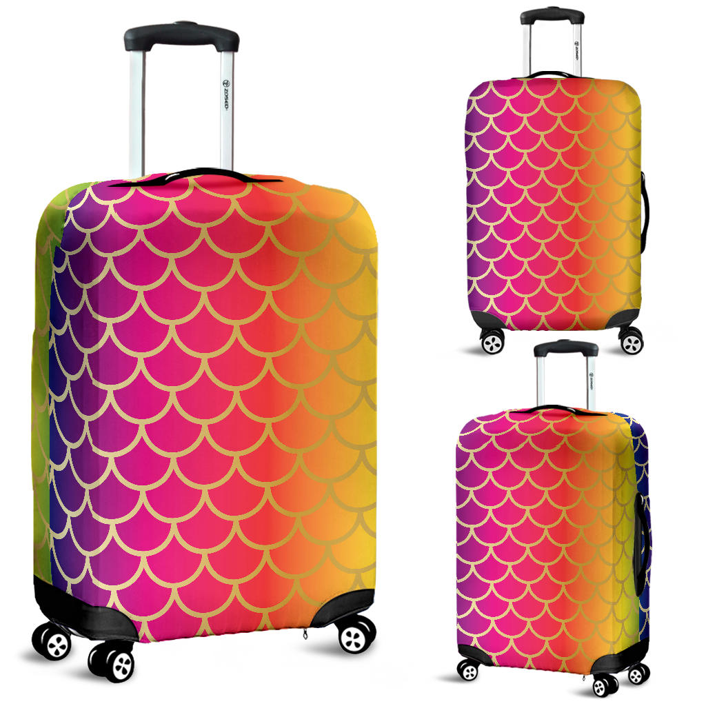 Rainbow Fish Scale Luggage Cover – This is iT Original