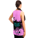 Black Splash with Take Time to make Your Soul Happy on Classic Retro Pink Color Design Unisex Tank Top