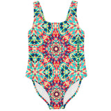 Exclusive Retro Colorful Geometrical Mandala Design Luxury Swimsuit