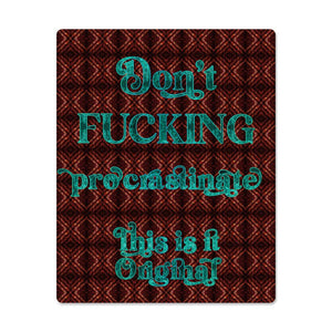 "Don't F*cking procrastinate" High Gloss Metal Art Print