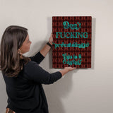 "Don't F*cking procrastinate" High Gloss Metal Art Print