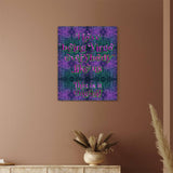 "I Love being Virgo everybody like us" High Gloss Metal Art Print