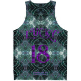 Light Emerald Green Marble Exclusive Design on Unisex Tank Top