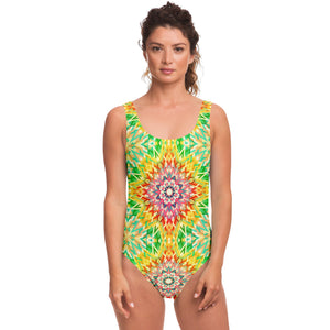 Exclusive Colorful Geometrical Mandala Design Luxury Swimsuit