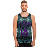 Light Emerald Green Marble Exclusive Design on Unisex Tank Top