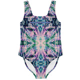 Violet and Pink Tie Dye Special Pattern Design Luxury Swimsuit