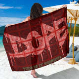 Dark Red Paisley Design with DOPE Freestyle Sarong