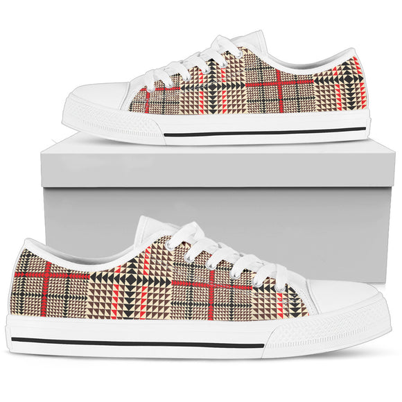 Awesome Tartan Plaid Women's Low Top Shoes