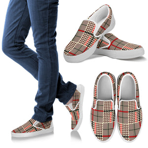 Awesome Tartan Plaid Women's Slip Ons