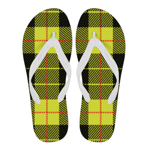 Yellow Tartan Passion Men's Flip Flops