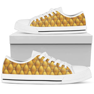 Exclusive Golden Pattern Women's Low Top Shoes