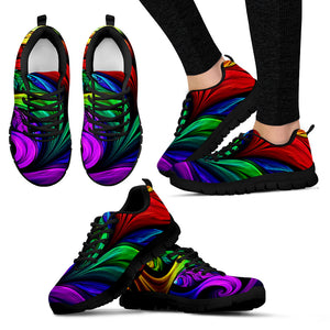 Colorful Fractal Art Women's Sneakers