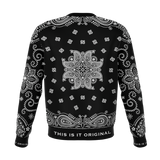 Black & White Paisley Bandana Design Luxury Edition Fashion Sweatshirt