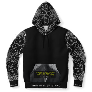 Road to Nowhere Two with Ornamental Bandana - Paisley Sleeve Design Fashion Hoodie