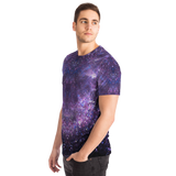 First Rule - Trust The Timing of Your Life Violet Sky & Stars Design Luxurious T-Shirt