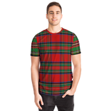 Perfect Classic Tartan Luxury Design Green And Red Street Wear T-shirt