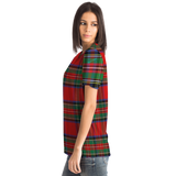 Perfect Classic Tartan Luxury Design Green And Red Street Wear T-shirt