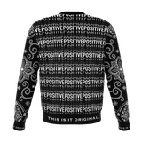 Fresh Black Positive Design X Black Paisley Bandana Style Luxury Fashion Sweatshirt