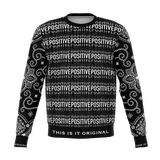 Fresh Black Positive Design X Black Paisley Bandana Style Luxury Fashion Sweatshirt