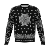 Black & White Paisley Bandana Design Luxury Edition Fashion Sweatshirt