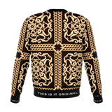 Black & Gold Luxury Ornamental Chains Design Fashion Sweatshirt