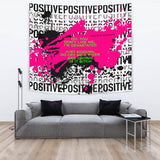 You don't like Three quote and Black & Pink Positive Design Tapestry