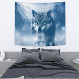 Blue Wolf Tapestry