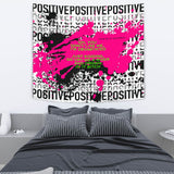 You don't like Three quote and Black & Pink Positive Design Tapestry