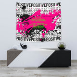 You don't like Three quote and Black & Pink Positive Design Tapestry