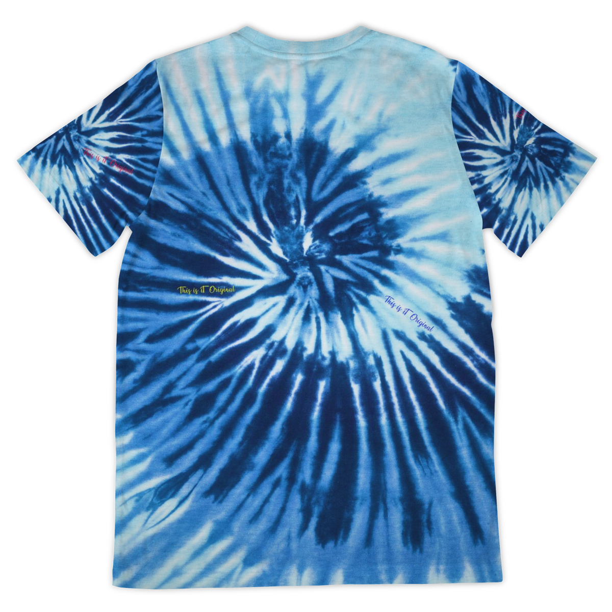 Light Blue And Dark Blue Luxury Tie Dye Design Street Wear T-shirt ...