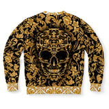 Absolutely Luxurious Gold Ornamental Baroque Style with Gold Skull - Fashion Luxury Sweatshirt