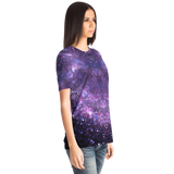 First Rule - Trust The Timing of Your Life Violet Sky & Stars Design Luxurious T-Shirt