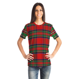 Perfect Classic Tartan Luxury Design Green And Red Street Wear T-shirt