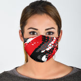 Exclusive Racing Style Black & Red Design Protection Face Mask