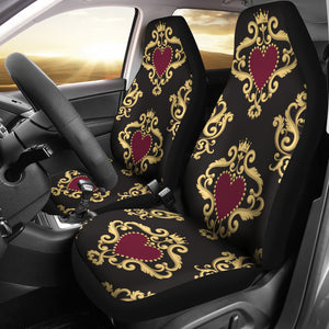 Luxury Royal Hearts Car Seat Cover