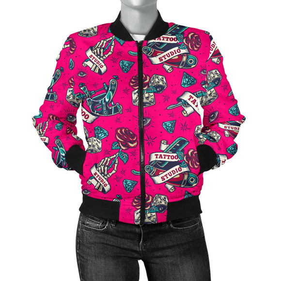 Women's Pink Design Studio Varsity Jacket