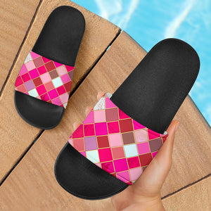 Pink Tiles Magical World Slide Sandals