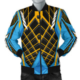 Racing Cosmic Style Blue & Orange Vibes Men's Bomber Jacket