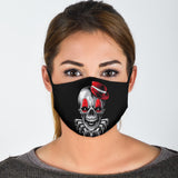 Skull & Clown in One Modern Art Protection Face Mask