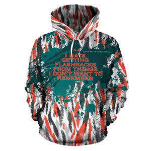 Flashbacks. Luxury Abstract Camouflage Art All Over Hoodie