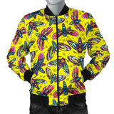 Lovely Yellow With HawkMoth Style Men's Bomber Jacket