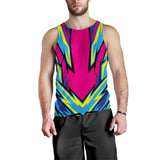 Racing Blue & Pink Men's Tank Top