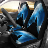 Wolf Howling Car Seat Covers