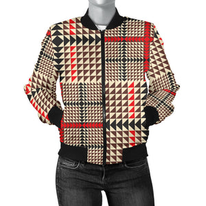 Awesome Tartan Plaid Women's Bomber Jacket