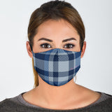 Classic Blue Tartan  Protection Face Mask