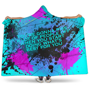 You're gonna piss a lot of people. Street Art Design Hooded Blanket