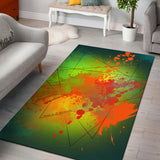 Deep Ocean Green Fresh Street Art Design Area Rug