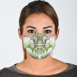 Designer White Feathers Protection Face Mask