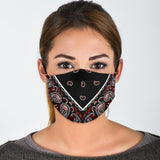 Black Bandana Style Protection Face Mask