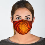 Abstract Colorful Spiral 2 Vibe Protection Face Mask